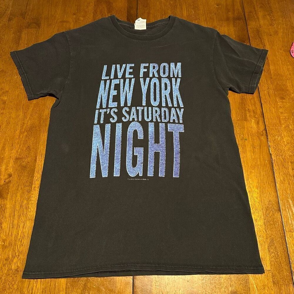 Vintage Saturday Night Live Graphic T Shirt Faded Black Y2K Promo T Shirt Mens S